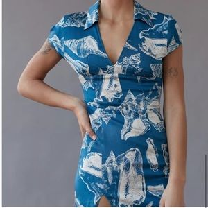 Urban Outfitters Chantelle Side Slit Midi Dress